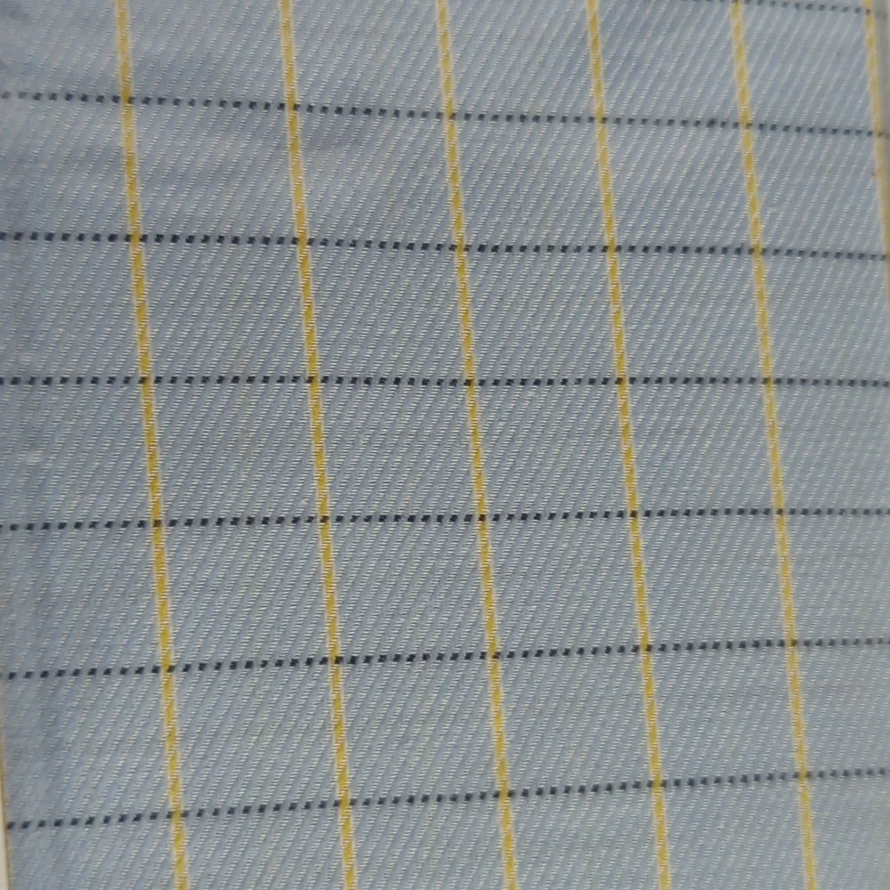Nautical Sheet Twin Flat 100% Cotton Blue Windowpane 210 Thread Count NEW